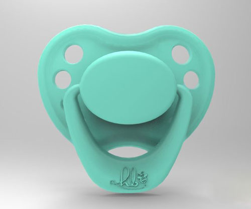 Sweetheart Pacifier - Cupcake Turquoise with Magnet